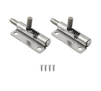 HJGarden 2PCS 59x20mm Silver Stainless Steel Spring Loaded Latch Suitable for Cabinet Door Toolbox Equipment Cases