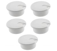 HJGarden 5PCS 1-1/2inch / 38mm Desk Grommet Wire Cord Cable Grommets Hole Cover for Office PC Desk Cable Cord Organizer Plastic Cover, White