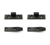 HJGarden Suspension Fitting 2Set Black ABS Plastic Quick Fitting Furniture Panel Joint Bracket Fast Installation Push-On Clip for Roman Column, Wall cladding, partition Wall, Cabinet Panels
