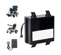 HJGHY 24 Volt Electric Wheelchair Mobility Scooter Battery 24V 12Ah 15Ah 20Ah 25Ah Rechargeable Lithium ion Battery Pack with Charger for 0-600W Motor,Black Anderson,24V 12Ah