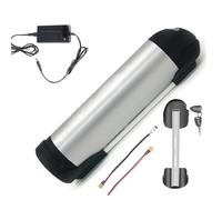 HJGHY 24V 10Ah, 24V 36V 48V Water Bottle Shape Ebike Battery 24V 36V 48V 8Ah 10Ah 13Ah 15Ah 17.5Ah 18Ah Downtube Electric Bike Lithium Li-ion Battery with Charger, Indicator Light