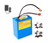 HJGHY 24V 12Ah 20Ah 30Ah Electric Bike Lithium Battery 24 Volt Electric Wheelchair Elderly Scooters Battery with Charger for 0-750W Motor,24V,30Ah