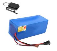 HJGHY 24V 36V 48V 20Ah Ebike Lithium Battery 52V 60V 72V E-Bike Electric Scooter Motorcycle Bicycle Li-ion Battery with T-Plug and Charger,24V 20Ah