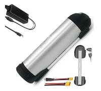 HJGHY 24V 8Ah, 24V 36V 48V 8Ah 10Ah 13Ah 15Ah 17.5Ah 18Ah Ebike Kettle Bottle Shape Lithium Battery 48 Volt Down Tube Battery for Mountain Bike Motor with Charger
