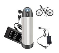 HJGHY 36V 48V 8Ah 10.4Ah 12Ah 15Ah Folding E-Bike Bottle Type Battery 36 Volt 48 Volt Kettle Shape Lithium-ion Battery with Charger for 0-750W Electric Bicycle Motor,36V,8Ah