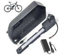 HJGHY 36V 48V Ebike Lithium Batteries 8Ah 10Ah 12Ah 12.5Ah 15Ah 17.5Ah 18Ah 21Ah Replaceable Down Tube Battery with Charger for Electric Bike,36V21Ah