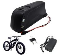 HJGHY 36V 8Ah 10Ah Li-ion Battery 48V 13Ah 15Ah E-bike Batteries with Charger and Power Switch Down Tube Battery for 50W-700W Motor Conversion Kit,48V8Ah