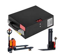 HJGHY 48V 15Ah, 48V 10Ah 15Ah 20Ah 30Ah Electric Pallet Jack Battery Battery 48 Volt Removable Lithium Batteries with Handle for 0-1500W Motor