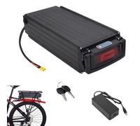 HJGHY 48V 20Ah E-bike Lithium Battery 36V 25Ah Rear Hanger Battery Electric Vehicle Lithium Batteries Pack with Tail Light and Safety Lock,XT60 48V20Ah