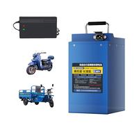 HJGHY 48V,25Ah, 60 Volt LiFePO4 Lithium Iron Phosphate Battery 48V 60V 15Ah 20Ah 25Ah 30Ah Electric Motorcycle Battery with Charger for 0-1800W Moped Tricycle Motor Kit