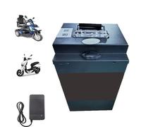 HJGHY 48V 60V 72V 30Ah 40Ah 50Ah Electric Motorcycle Battery 60 Volt E-Bike LiFePO4 Batteries Lithium Iron Phosphate Battery with Charger for 0-4000W Moped Tricycle Motor,48V,30Ah