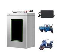 HJGHY 48V 60V 72V Moped Tricycle LiFePO4 Battery Electric Motorcycle Battery 60V 30Ah 40Ah 50Ah 60Ah 70Ah Lithium Iron Phosphate Batteries with Charger,60V,30Ah