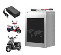 HJGHY 60V 50Ah, 48V 50Ah 73Ah Electric Motorcycle Battery Rechargerable Lithium Batteries Pack 60V 72V 73Ah 50Ah Motorcycle Scooter Tricycle Battery with Charger for 5000W Motor