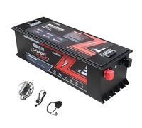 HJGHY 72V 105Ah, 51.2V 72V 105Ah 150Ah 210Ah LiFePO4 Lithium Iron Phosphate Golf Cart Battery 4000+ Cycles Rechargeable LiFePO4 Battery for Tourist Sightseeing Bus