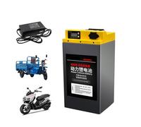HJGHY 72V 18Ah, 48V 72V 20Ah 30Ah 40Ah Motorcycle Battery 60V 20Ah 40Ah 60Ah Electric Motorcycle Lithium Battery Pack for 0-4100W Moped Tricycle Motor with Charger