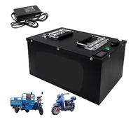 HJGHY ,72V 40Ah, 48V 60V 20Ah 30Ah 40Ah Electric Motorcycle Battery 72V 20Ah 40Ah 50Ah Lithium Battery Pack with Charger and BMS for Tricycle Scooter Moped Motor