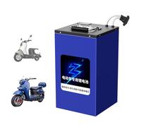 HJGHY 72V,60Ah, 48 Volt E-Bike Battery 48V 72V 40Ah 50Ah 55Ah 60Ah 80Ah Electric Motorcycle LiFePO4 Lithium Iron Phosphate Battery for 0-6000W Moped Bicycle Tricycle Motor with Charger