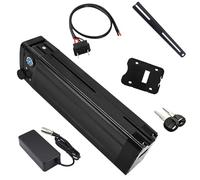 HJGHY Built-in Lithium Battery 36V 8Ah 10Ah 12Ah Folding Replaceable Battery 48V 15Ah 17.5Ah Replacement Batteries with Charger for Electric Bike,2 pin 36V13Ah