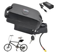 HJGHY Electric Bike Batteries 36V 8Ah 20Ah Li-ion Battery 48V 10.4Ah 15Ah Seat Post Lithium Battery for 50W-700W Motor with Charger and Fixed Buckle,36V12.8Ah
