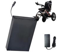 HJGHY Electric Mobility Scooter Battery 24 Volts Electric Wheelchair Battery 24V 10Ah 12Ah 15Ah Replacement Batteries with Charger for 50W-360W Motor,XLR Plug 24V12Ah
