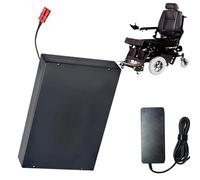 HJGHY Electric Mobility Scooter Battery 24 Volts Electric Wheelchair Battery 24V 10Ah 12Ah 15Ah Replacement Batteries with Charger for 50W-360W Motor,Red Anderson 24V15Ah