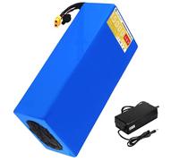 HJGHY Lithium Ion Batteries 48V 12Ah 15Ah 20Ah 25Ah 30Ah PVC Lithium Battery 48 Volt Replaceable Battery with Charger and BMS for 576-1440W Motor Kits,48V15Ah