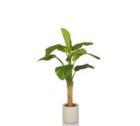 hjh OFFICE Artificial plant BANANE I 150 cm Artificial decorative plant, easy-care banana plant, artificial tree for living room bedroom office