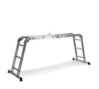 SOLID W3 | 12 Steps - Folding Ladder Silver