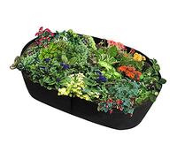 HJHIWE Large Rectangular Breathable Felt Material Plant Pot, 4x2 Feet Garden Grow Bags Herb Flower Vegetable Plants Fabric Raised Bed for Plants, Flowers, Vegetables
