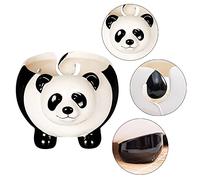 HJHIWE Panda Ceramic Yarn Bowl Crochet Yarn Bowl, Handmade Craft Knitting Yarn Bowls, Storage Crocheting Accessories & Supplies Organizer, Perfect Yarn Holder for Knitting and Crocheting