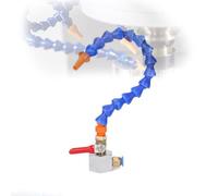 HJHLYJQBF Magnetic base coolant lubrication system with 4/6/8/10/12mm quick connector with flexible hose for CNC lathe Magnetic plinth + bamboo hoses+Copper switch Pipe length 500mm +10mm connector