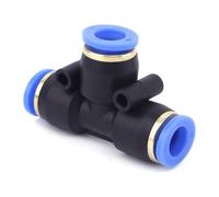 HJHLYJQBF Pneumatic Tee 3-Way Reducer, Quick Push Connect Tee 16mm to 8mm 25pc