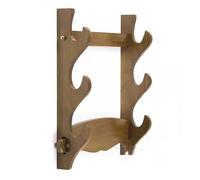 HJHUUA Wall Mount Sword Rack Display Hanger Holder,Sword Stand Wood Sword Holde,Wall Hanging Sword Display Rack,for Katana Wakizashi Tanto Support All Swords