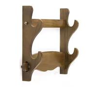 HJHUUA Wall Mount Sword Rack Display Hanger Holder,Sword Stand Wood Sword Holde,Wall Hanging Sword Display Rack,for Katana Wakizashi Tanto Support All Swords