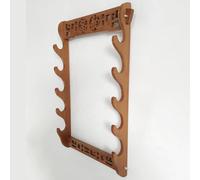 HJHUUA Wall Mounted Multi-layer Bamboo Flute Display Stand,Wall Hanging Knife Holder Display Rack,Flute Stand Display Racks,for Holder Katana Wakizashi Gladius Sword Stand Holder | Brown