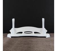HJHUUA Wooden Sword Stand,White Desktop Display Rack,Density Board Material,Weapon Storage Holder,Katana Gladiator Sword Rack For Display