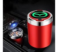 HJHYYHG Car Ashtrays, for Mazda 6 CX-5 CX-30 MX-5 Self Extinguishing Smokeless Ashtray Waterproof Multi-function Car Accessories,B