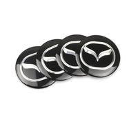 HJIAMIN 4 Pieces Car Hub Centre Cover Decorative Sticker for Mazda 2 III Sedan(DL) 2019-2022, Badge Logo Wheel Cap Sticker Wheel Trims,56MM