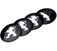 HJIAMIN 4 Pieces Car Hub Centre Cover Decorative Sticker for Peugeot Partner III Van 2019-, Badge Logo Wheel Cap Sticker Wheel Trims,56MM