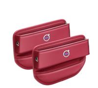 HJIAMIN Car Seat Side Pocket Organizer for Volvo C40 Recharge Pure Electric 2022-2024, Car Seat Storage Box Car Seat Organizer Console Side Pocket Storage Box,Red-2 PCS