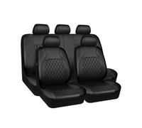 HJING For Mazda 3 M3 BL 2009-2013,Car Seat Covers Set Full Surround Breathable Automotive Pu Leather Seat Cushion,Airbag Compatible,A/Black