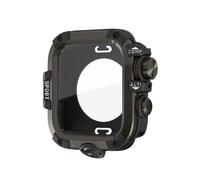 HJINVIGOUR Rugged Waterproof Case Compatible With Apple Watch Series 11 10 9 8 7, Hard Bumper+Tempedred Glass Screen Protector+Back Cover for iWatch (Black, 46mm)