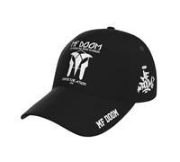 HJIOOP MF Rapper Dŏom Baseball Cap Fashion Curved Brim Baseball Cap Novelty 3D Print Graphic Trucker caps Adjustable Snapback Trucker hat Unisex Gift