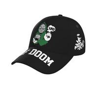 HJIOOP MF Rapper Dŏom Baseball Cap Fashion Curved Brim Baseball Cap Novelty 3D Print Graphic Trucker caps Adjustable Snapback Trucker hat Unisex Gift