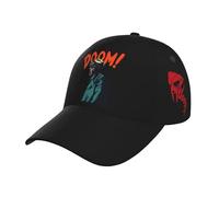 HJIOOP MF Rapper Dŏom Baseball Cap Fashion Curved Brim Baseball Cap Novelty 3D Print Graphic Trucker caps Adjustable Snapback Trucker hat Unisex Gift