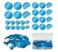 HJJMN 150Pcs Self Adhesive Metal Plates, Metal Phone Mount Plate, Ultra Thin Car Mount Disc, Compact Magnet Replacement Sticker with Storage Box, Universal Metal Sheets for Phone Holder