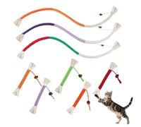 HJJMN Cat Chew Toy Bite Rope - 8 Pcs Catnip Natural Catnip Chew Rope for Cats With Gall Fruit, No-Squeaky Natural Safe Cat Nips Toys for Indoor Cats & Kittens Teeth Cleaning Stress Release