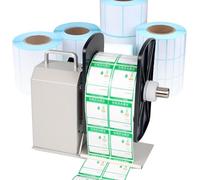 HJJP Label Rewinder for Logistics, Clothing, Pharma & Electronics | Full Automatic, 120mm Label Width | Two-way Rewind Barcode Printer - 1-3 Inch Tube Core