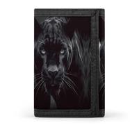 HJKBCV Animal Panther Trifold Wallet Credit Card Purse Portable Outdoor Sports Wallets Pocket Coin Wallet with Id Window for Men Women, style, One Size
