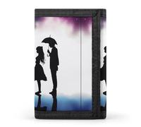 HJKBCV Anime Lovers Silhouette Trifold Wallet Credit Card Purse Portable Outdoor Sports Wallets Pocket Coin Wallet with Id Window for Men Women, style, One Size